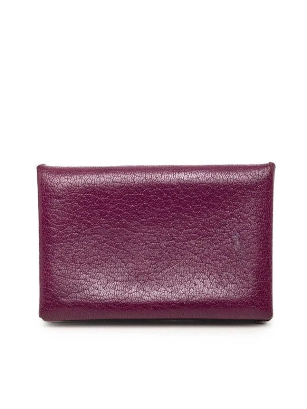 Hermes Calvi Card Case Business Anemone Purple Chevre